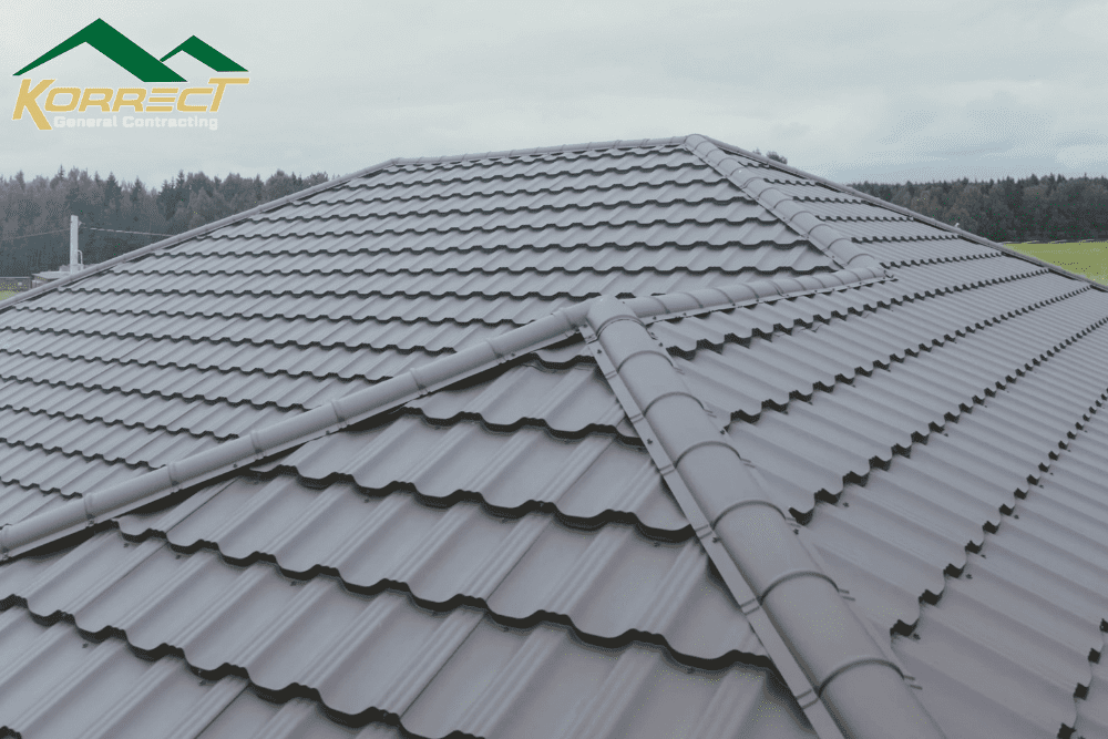 Newly installed roof tiles on a Fort Worth home, providing lasting protection from the elements.